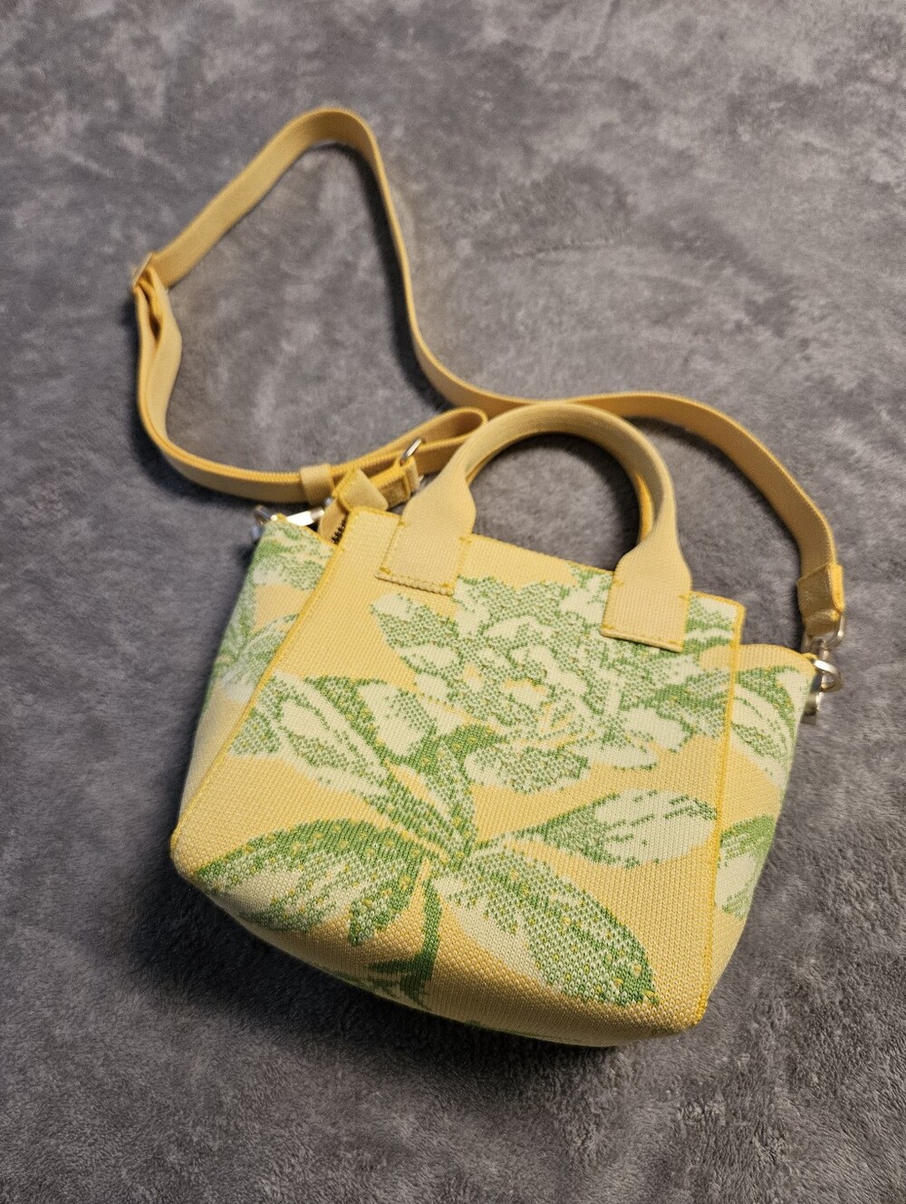 Rothy's The Mini Handbag Floral Limoncello Crossbody